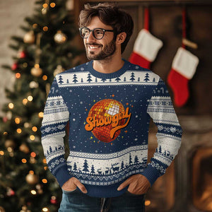 Showgirl Ugly Christmas Sweater Orange Show Girl Concert Country Music Fan Gift TS10 Navy Beige Print Your Wear