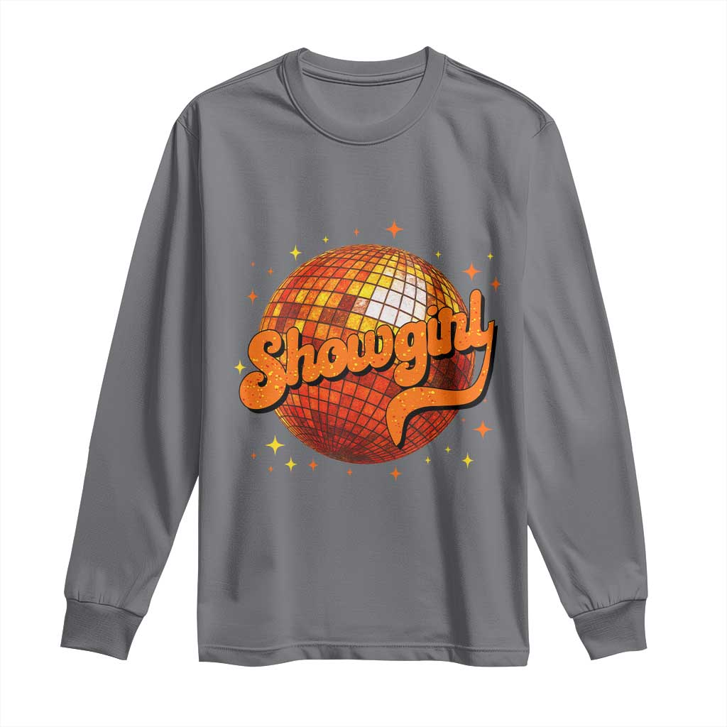Showgirl Long Sleeve Shirt Orange Show Girl Concert Country Music Fan Gift TS10 Charcoal Print Your Wear