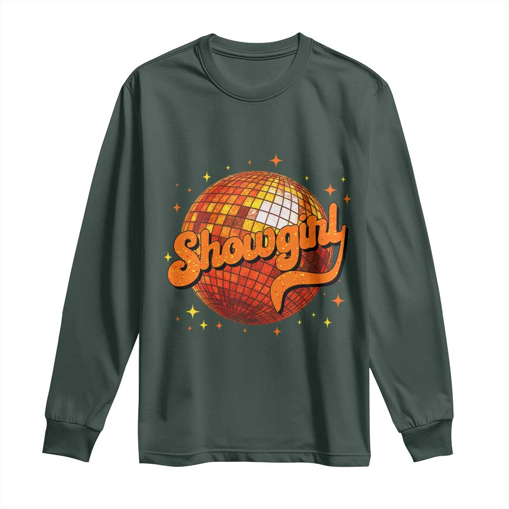 Showgirl Long Sleeve Shirt Orange Show Girl Concert Country Music Fan Gift TS10 Dark Forest Green Print Your Wear