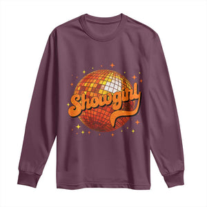 Showgirl Long Sleeve Shirt Orange Show Girl Concert Country Music Fan Gift TS10 Maroon Print Your Wear