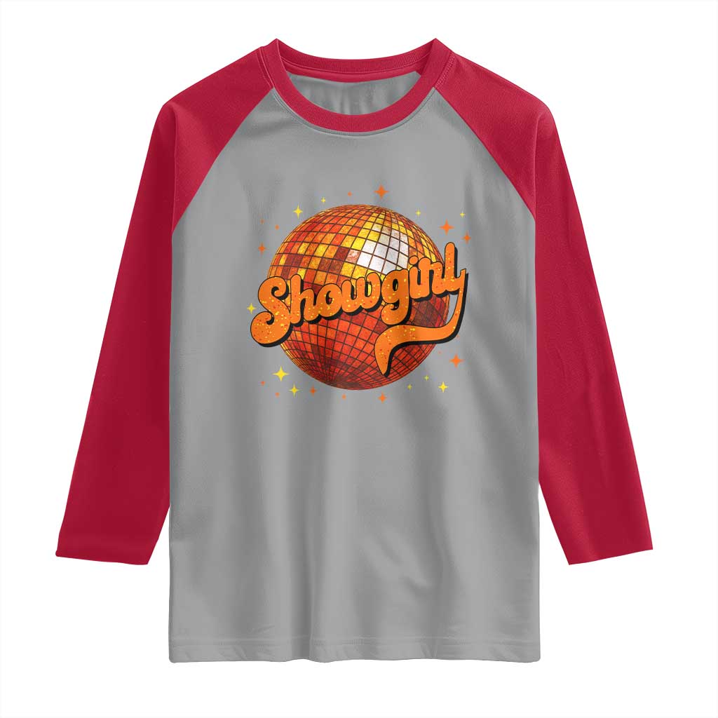 Showgirl Raglan Shirt Orange Show Girl Concert Country Music Fan Gift TS10 Sport Gray Red Print Your Wear