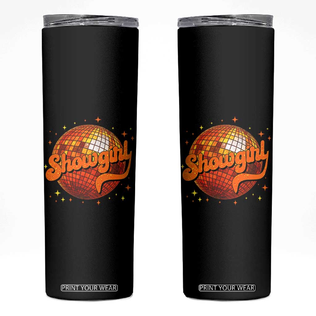 Showgirl Skinny Tumbler Orange Show Girl Concert Country Music Fan Gift TS10 Black Print Your Wear