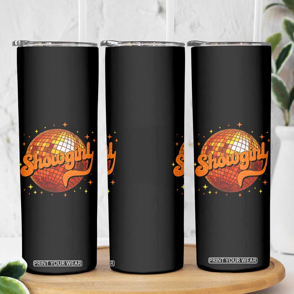 Showgirl Skinny Tumbler Orange Show Girl Concert Country Music Fan Gift TS10 Print Your Wear