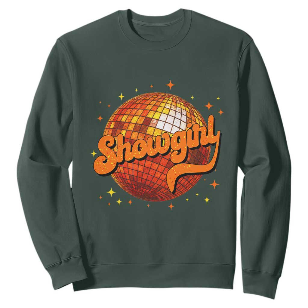 Showgirl Sweatshirt Orange Show Girl Concert Country Music Fan Gift TS10 Dark Forest Green Print Your Wear