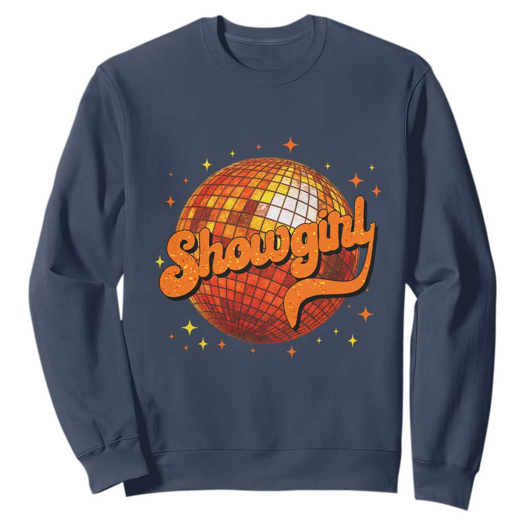 Showgirl Sweatshirt Orange Show Girl Concert Country Music Fan Gift TS10 Navy Print Your Wear