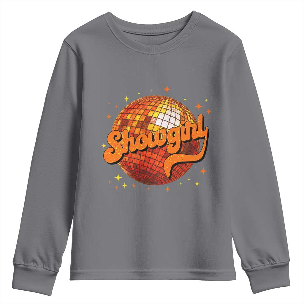 Showgirl Youth Sweatshirt Orange Show Girl Concert Country Music Fan Gift TS10 Charcoal Print Your Wear