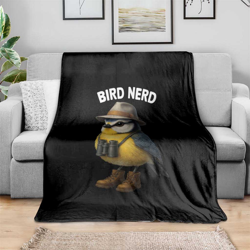 Bird Nerd Throw Blanket Funny Birding Bird Lover Watcher Twitcher TS10 Print Your Wear