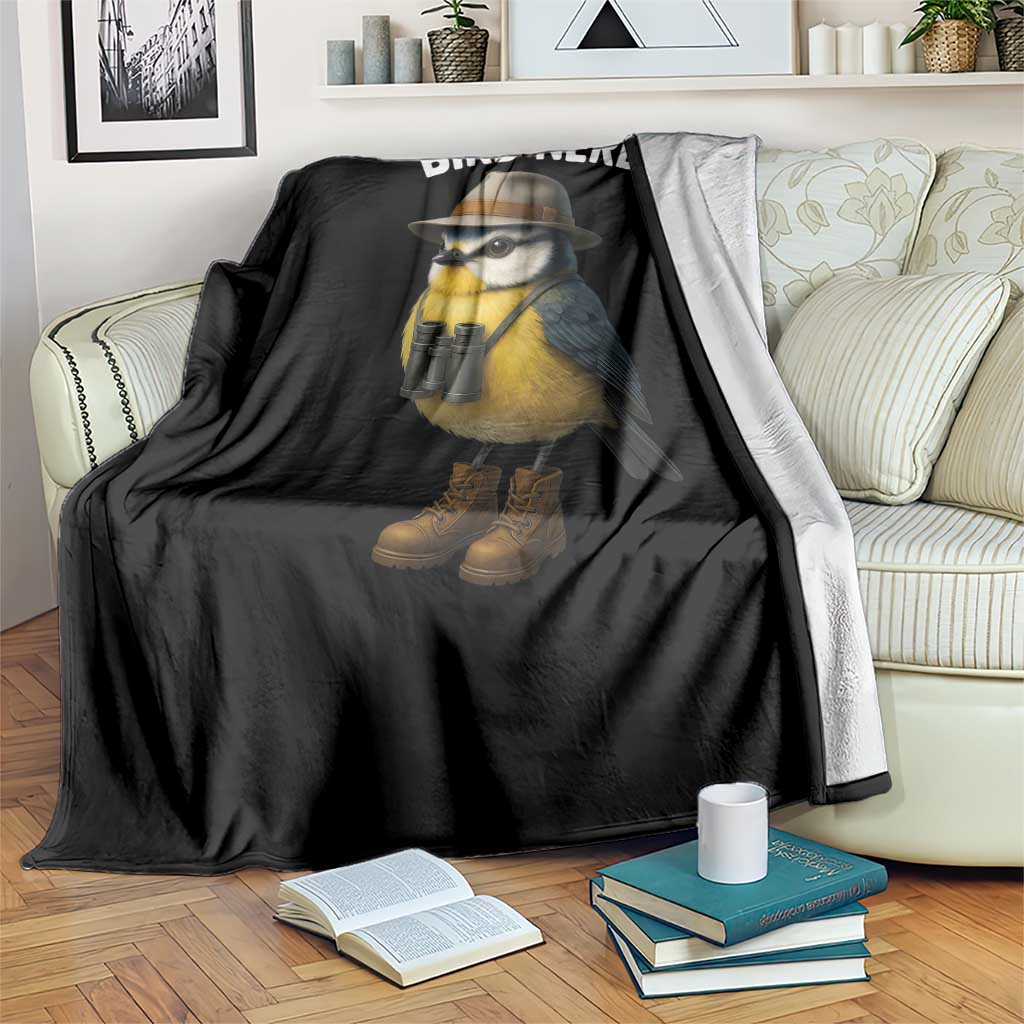 Bird Nerd Throw Blanket Funny Birding Bird Lover Watcher Twitcher TS10 Print Your Wear