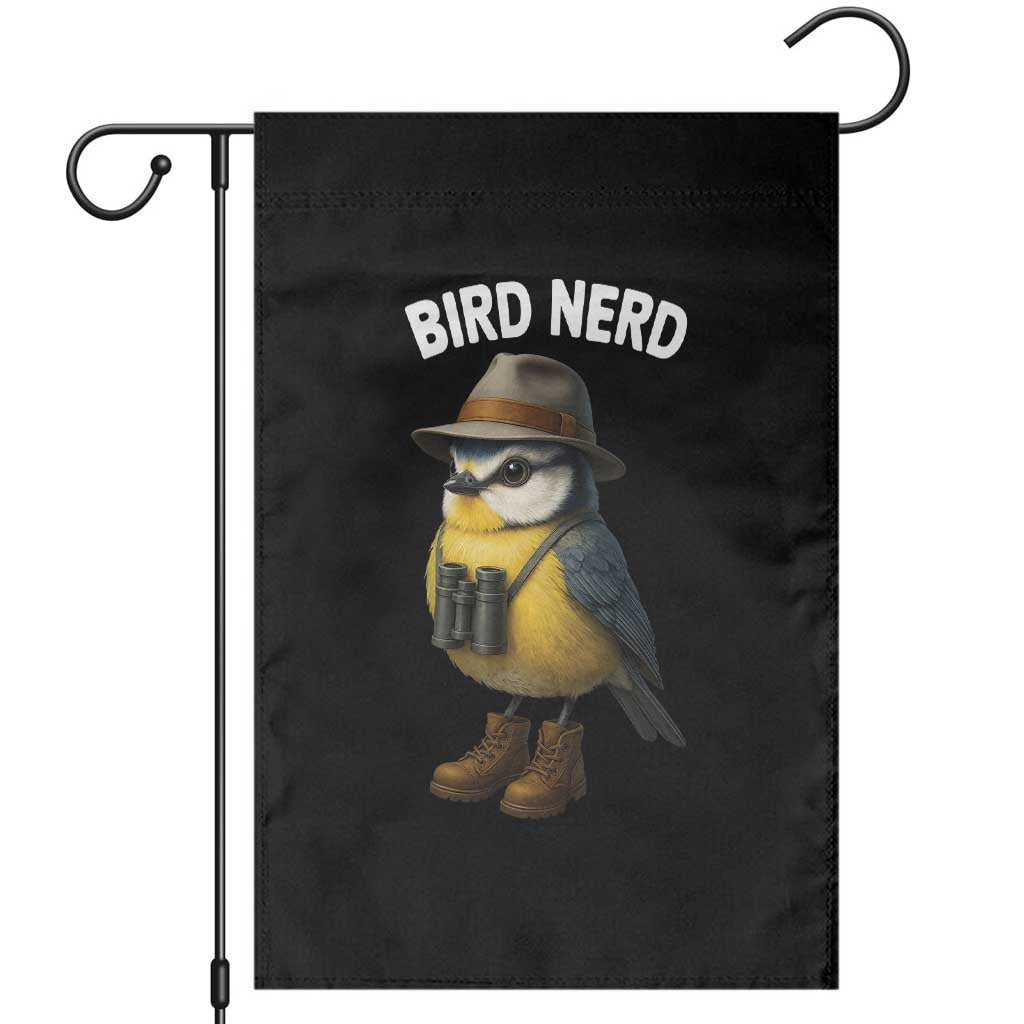 Bird Nerd Garden Flag Funny Birding Bird Lover Watcher Twitcher TS10 Black Print Your Wear