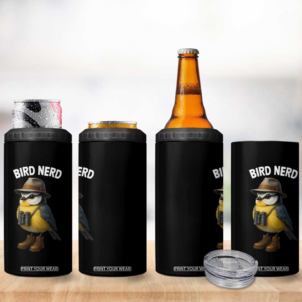 Bird Nerd 4 in 1 Can Cooler Tumbler Funny Birding Bird Lover Watcher Twitcher TS10 Print Your Wear