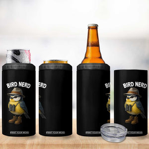 Bird Nerd 4 in 1 Can Cooler Tumbler Funny Birding Bird Lover Watcher Twitcher TS10 Print Your Wear