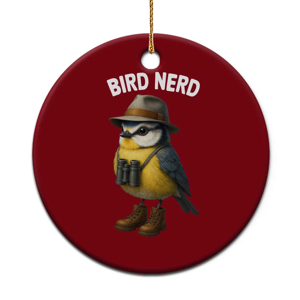 Bird Nerd Ceramic Ornament Funny Birding Bird Lover Watcher Twitcher TS10 1pc Red Print Your Wear