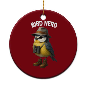 Bird Nerd Ceramic Ornament Funny Birding Bird Lover Watcher Twitcher TS10 1pc Red Print Your Wear