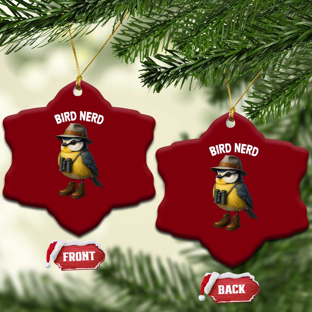 Bird Nerd Ceramic Ornament Funny Birding Bird Lover Watcher Twitcher TS10 Print Your Wear