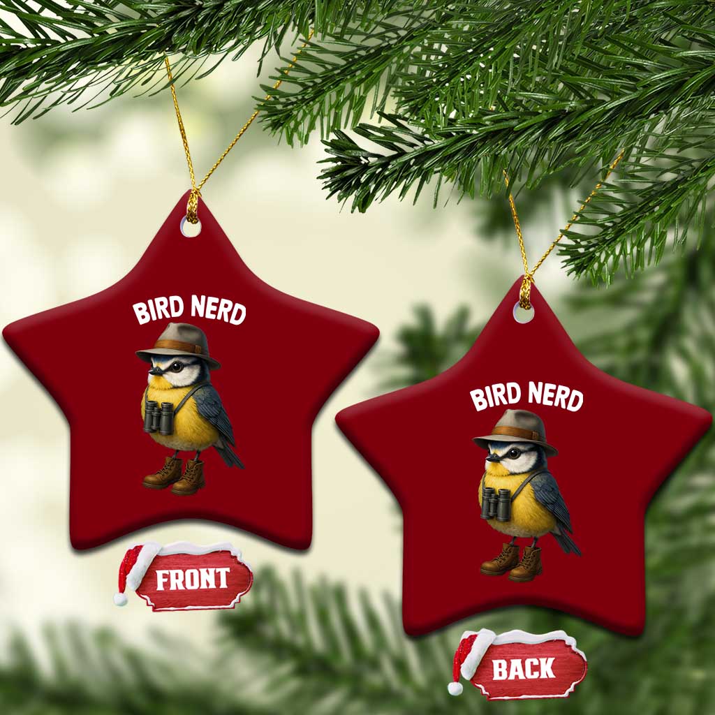 Bird Nerd Ceramic Ornament Funny Birding Bird Lover Watcher Twitcher TS10 Print Your Wear