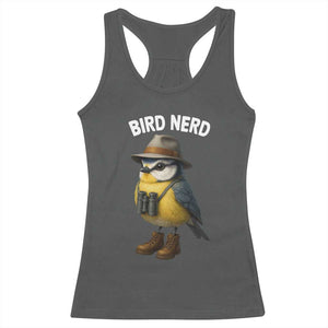 Bird Nerd Racerback Tank Top Funny Birding Bird Lover Watcher Twitcher TS10 Dark Heather Print Your Wear