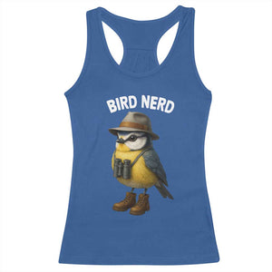 Bird Nerd Racerback Tank Top Funny Birding Bird Lover Watcher Twitcher TS10 Royal Blue Print Your Wear