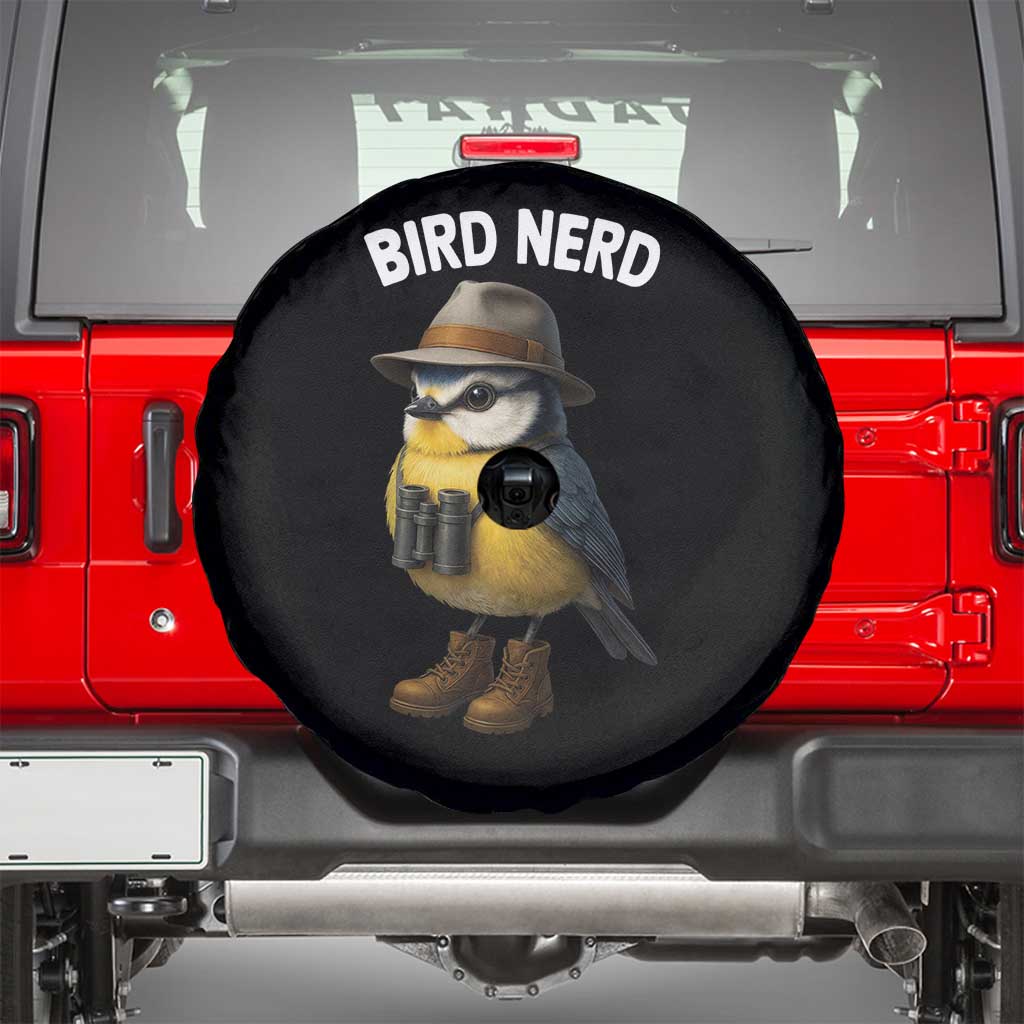 Bird Nerd Spare Tire Cover Funny Birding Bird Lover Watcher Twitcher TS10 Black Print Your Wear