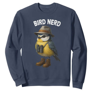 Bird Nerd Sweatshirt Funny Birding Bird Lover Watcher Twitcher TS10 Navy Print Your Wear
