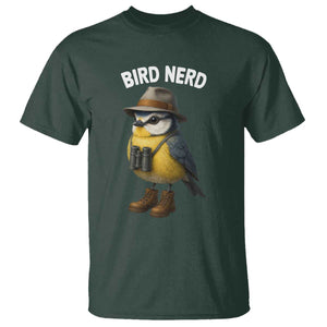 Bird Nerd T Shirt Funny Birding Bird Lover Watcher Twitcher TS10 Dark Forest Green Print Your Wear