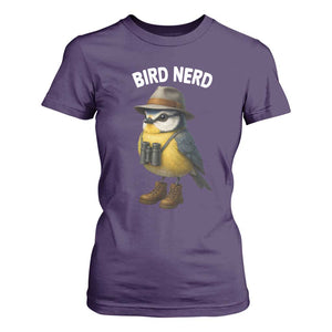 Bird Nerd T Shirt For Women Funny Birding Bird Lover Watcher Twitcher TS10 Purple Print Your Wear