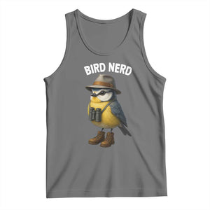 Bird Nerd Tank Top Funny Birding Bird Lover Watcher Twitcher TS10 Black Heather Print Your Wear