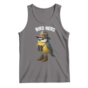Bird Nerd Tank Top Funny Birding Bird Lover Watcher Twitcher TS10 Deep Heather Print Your Wear