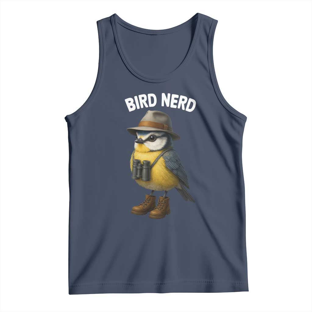 Bird Nerd Tank Top Funny Birding Bird Lover Watcher Twitcher TS10 Navy Print Your Wear