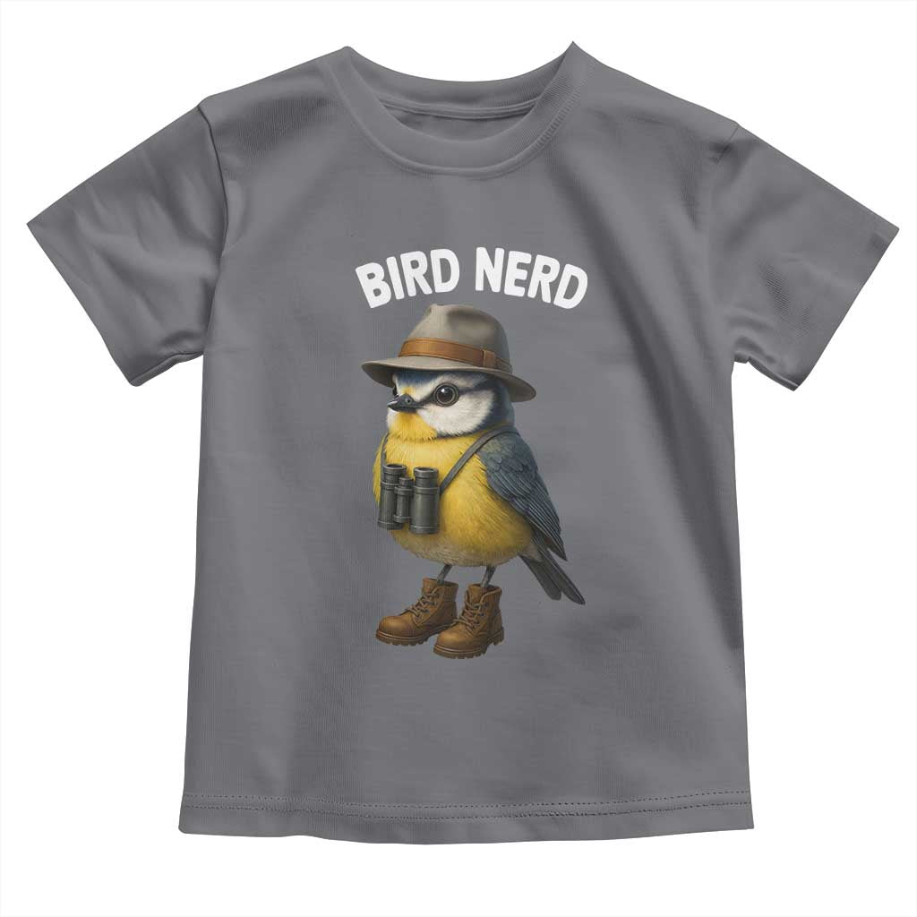 Bird Nerd Toddler T Shirt Funny Birding Bird Lover Watcher Twitcher TS10 Charcoal Print Your Wear