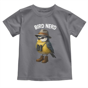 Bird Nerd Toddler T Shirt Funny Birding Bird Lover Watcher Twitcher TS10 Charcoal Print Your Wear