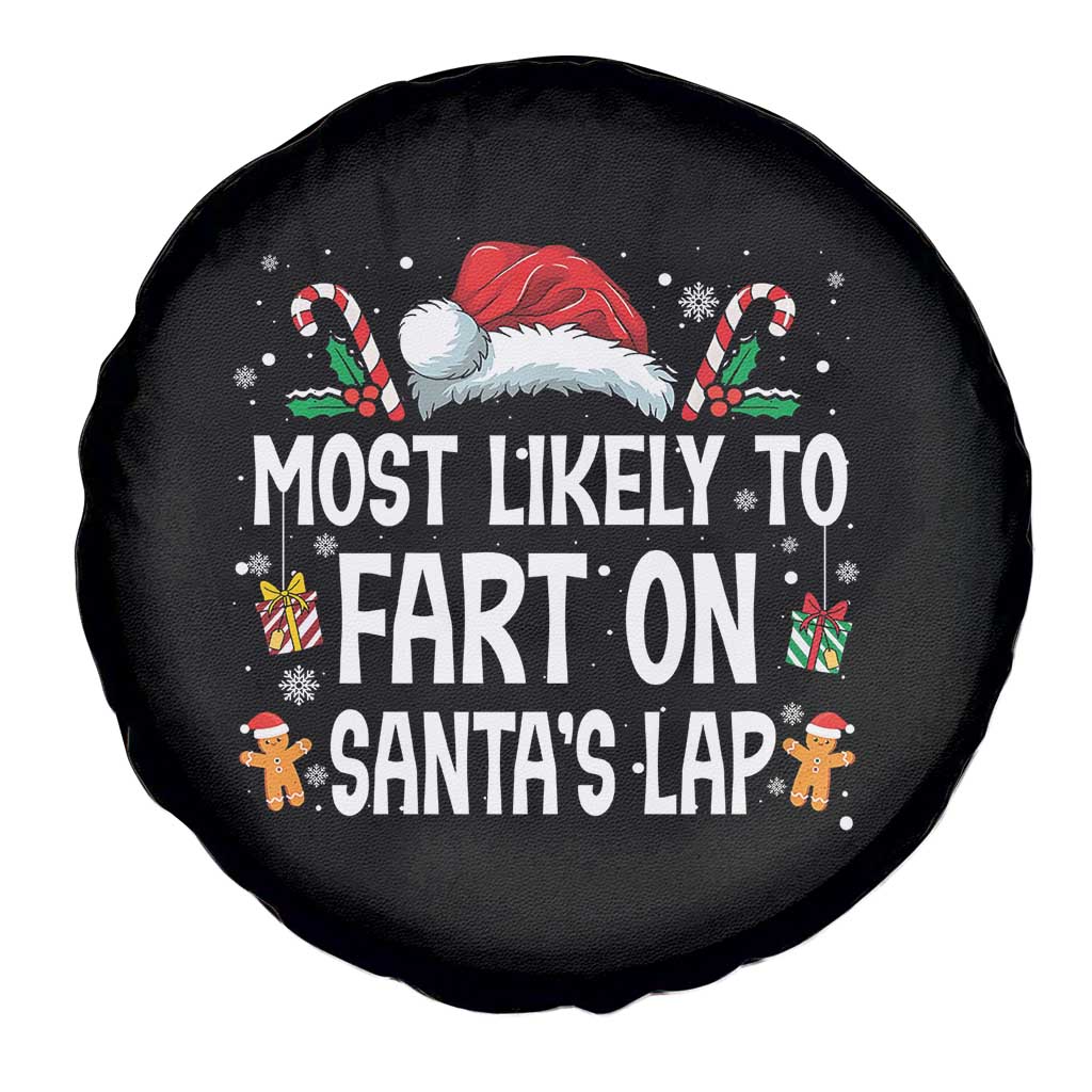 Family Matching Christmas Spare Tire Cover Most Likely To Fart On Santa's Lap TS10 Print Your Wear