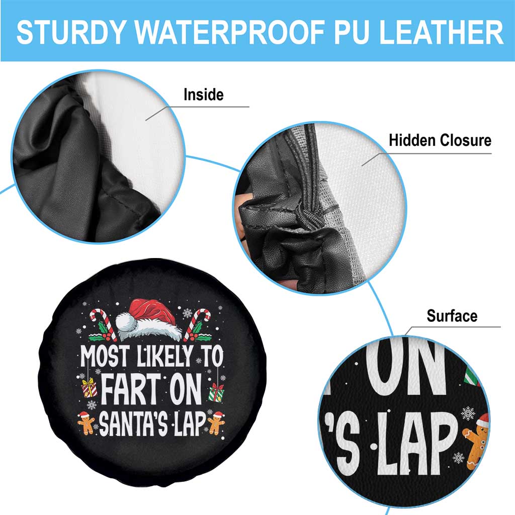 Family Matching Christmas Spare Tire Cover Most Likely To Fart On Santa's Lap TS10 Print Your Wear