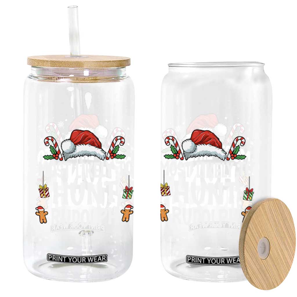 Family Matching Christmas Glass Can Most Likely To Hunt Rudolph TS10 Print Your Wear