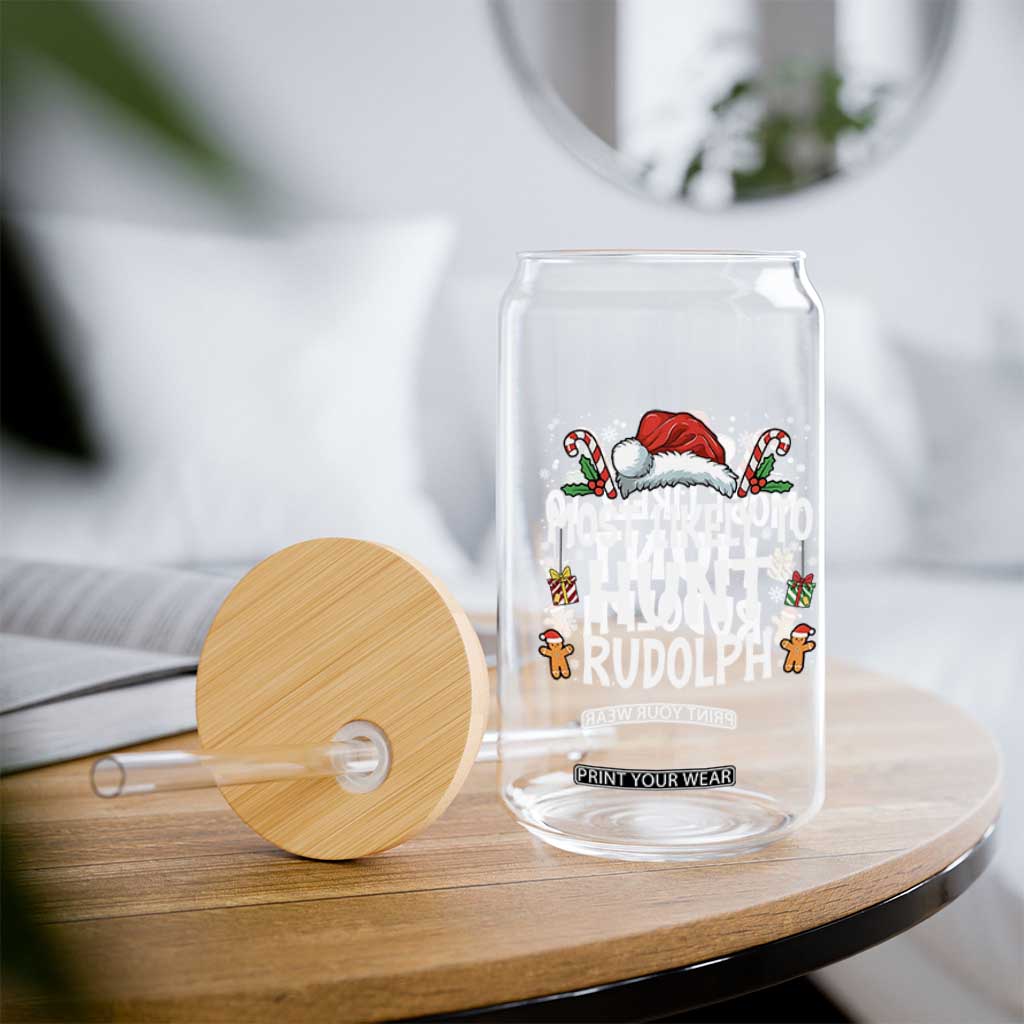 Family Matching Christmas Glass Can Most Likely To Hunt Rudolph TS10 Print Your Wear