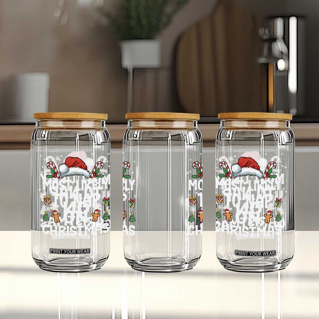Family Matching Christmas Glass Can Most Likely To Nap On Xmas TS10 Print Your Wear