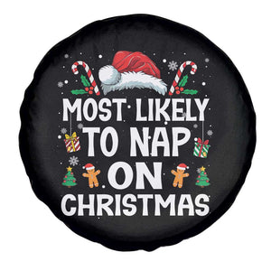 Family Matching Christmas Spare Tire Cover Most Likely To Nap On Xmas TS10 Print Your Wear
