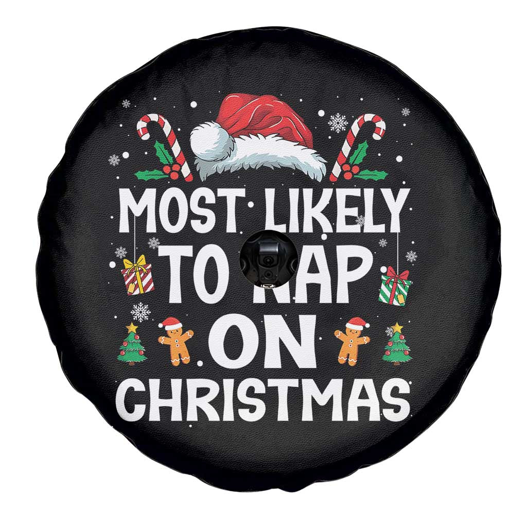 Family Matching Christmas Spare Tire Cover Most Likely To Nap On Xmas TS10 Print Your Wear