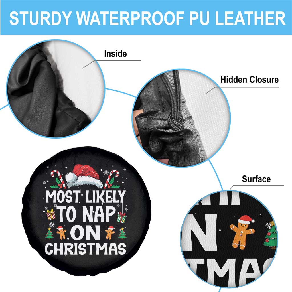 Family Matching Christmas Spare Tire Cover Most Likely To Nap On Xmas TS10 Print Your Wear