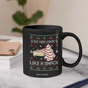 Debbies Christmas Tree Cake Coffee Mug Out Here Lookin Like A Snack TS10 Print Your Wear