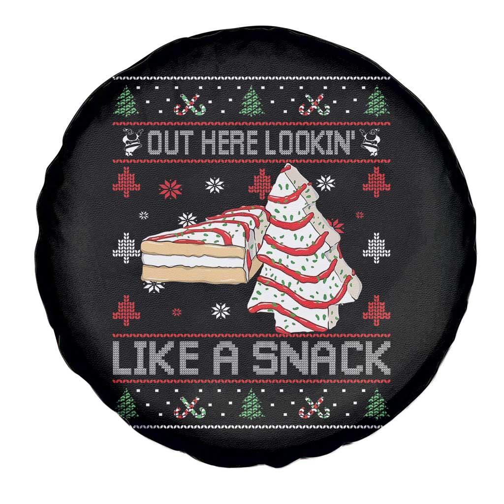 Debbies Christmas Tree Cake Spare Tire Cover Out Here Lookin Like A Snack TS10 Print Your Wear
