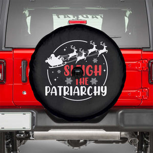 Sleigh The Patriarchy Spare Tire Cover Feminist Christmas Womens Rights TS10 Black Print Your Wear