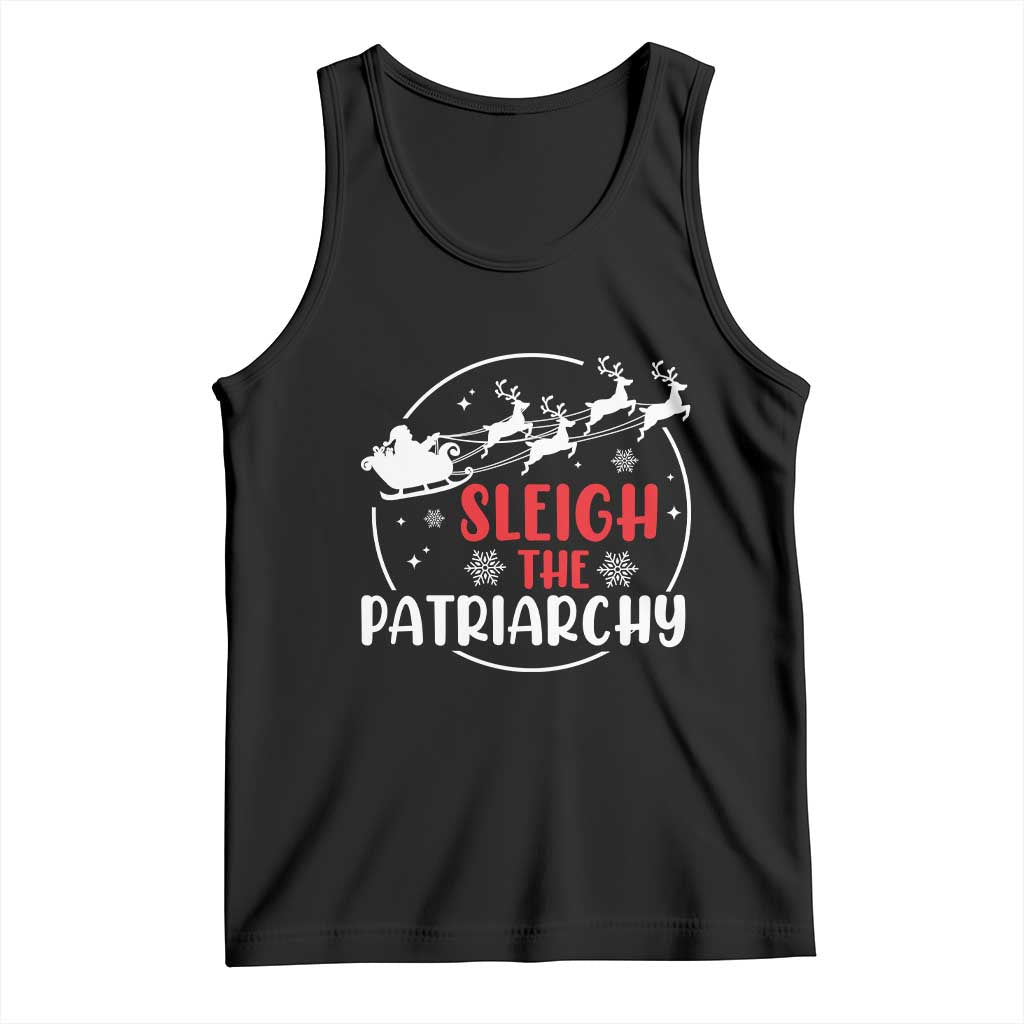 Sleigh The Patriarchy Tank Top Feminist Christmas Womens Rights TS10 Black Print Your Wear