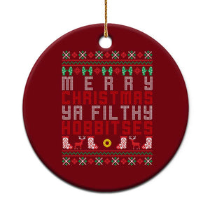 Merry Christmas Ya Filthy Animal Ceramic Ornament Funny Fantasy Movie Meme LOL Ugly Xmas TS10 1pc Red Print Your Wear