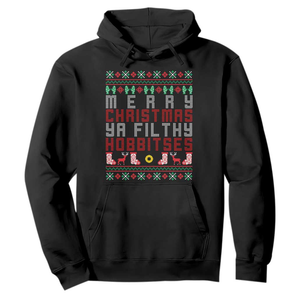 Merry Christmas Ya Filthy Animal Hoodie Funny Fantasy Movie Meme LOL Ugly Xmas TS10 Black Print Your Wear
