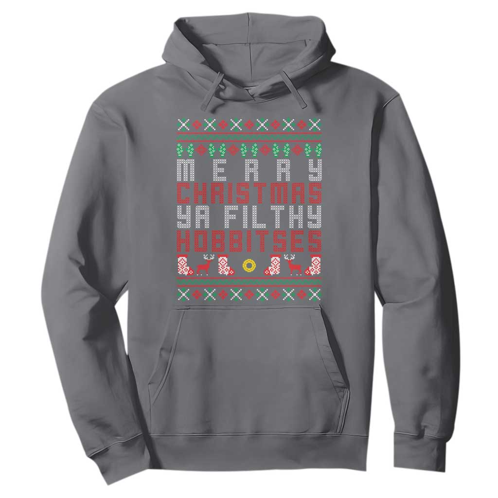 Merry Christmas Ya Filthy Animal Hoodie Funny Fantasy Movie Meme LOL Ugly Xmas TS10 Charcoal Print Your Wear