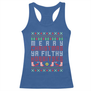 Merry Christmas Ya Filthy Animal Racerback Tank Top Funny Fantasy Movie Meme LOL Ugly Xmas TS10 Royal Blue Print Your Wear