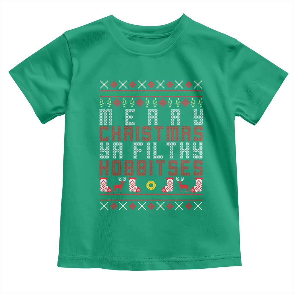 Merry Christmas Ya Filthy Animal Toddler T Shirt Funny Fantasy Movie Meme LOL Ugly Xmas TS10 Irish Green Print Your Wear