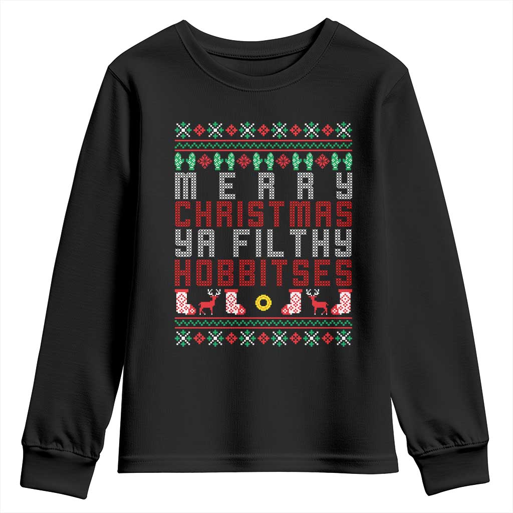 Merry Christmas Ya Filthy Animal Youth Sweatshirt Funny Fantasy Movie Meme LOL Ugly Xmas TS10 Black Print Your Wear