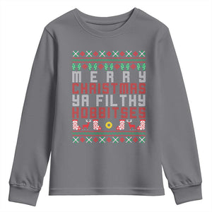Merry Christmas Ya Filthy Animal Youth Sweatshirt Funny Fantasy Movie Meme LOL Ugly Xmas TS10 Charcoal Print Your Wear
