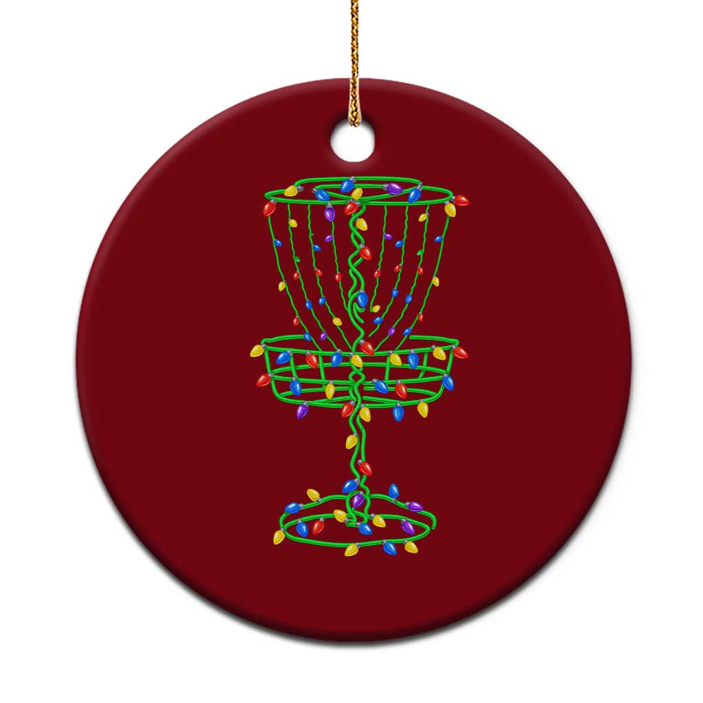 Christmas Disc Golf Basket Ceramic Ornament Frisbee Golfer Xmas Gift TS10 1pc Red Print Your Wear